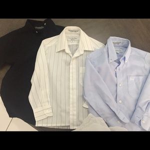 3 Christian Dior size 4 dress shirts .